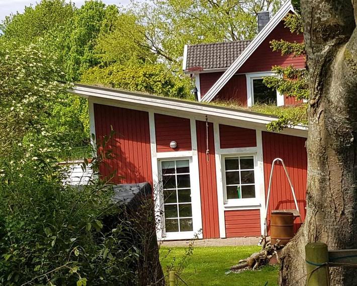 Ferienwohnung für 4 Personen, mit Terrasse und Garten sowie Ausblick in Naturpark Aukrug
