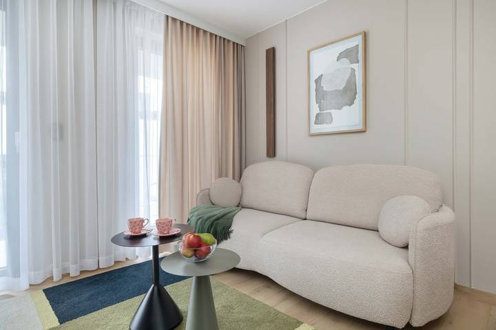 Apartament wakacyjny dla 4 osób, z balkon, Dla rodziny w Niechorze