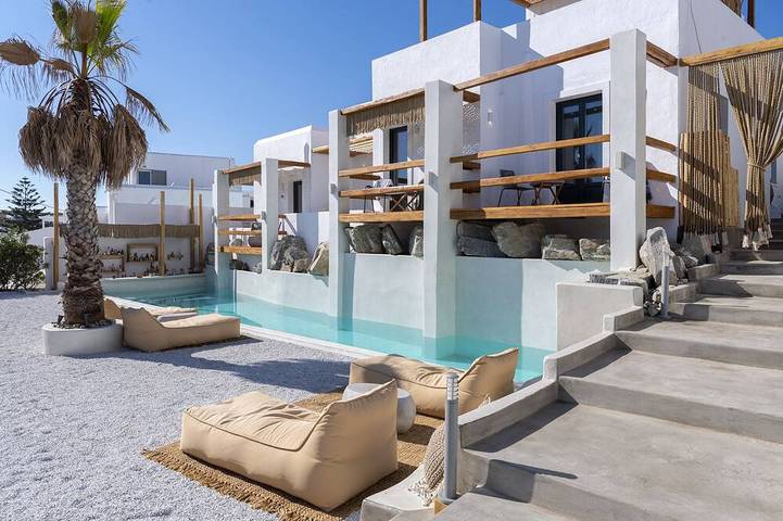Maison d’hôte pour 2 personnes, avec sauna et jardin dans Náoussa