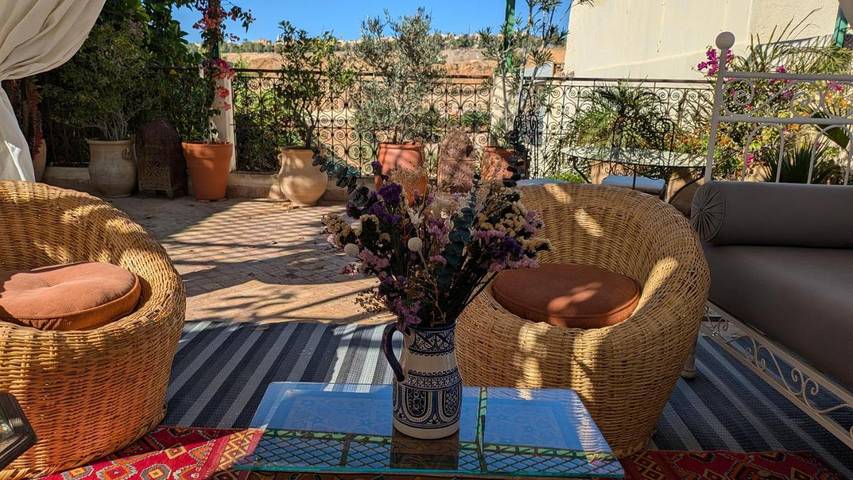 Maison d’hôte pour 8 personnes, avec vue et jardin, animaux acceptés dans Fes Al Bali - 2