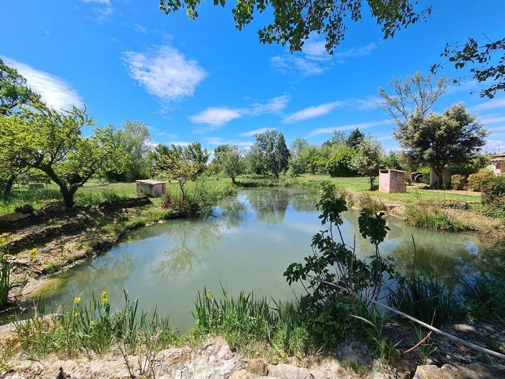 Chambre d’hôte pour 2 personnes, avec Terrasse et Jardin ainsi que Piscine et Vue sur le lac