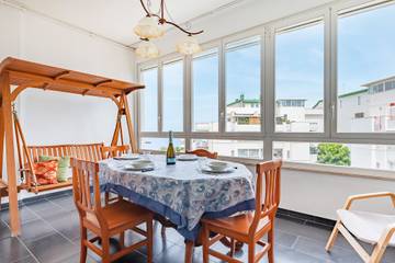 Gîte pour 6 personnes, avec balcon dans Torre a Mare