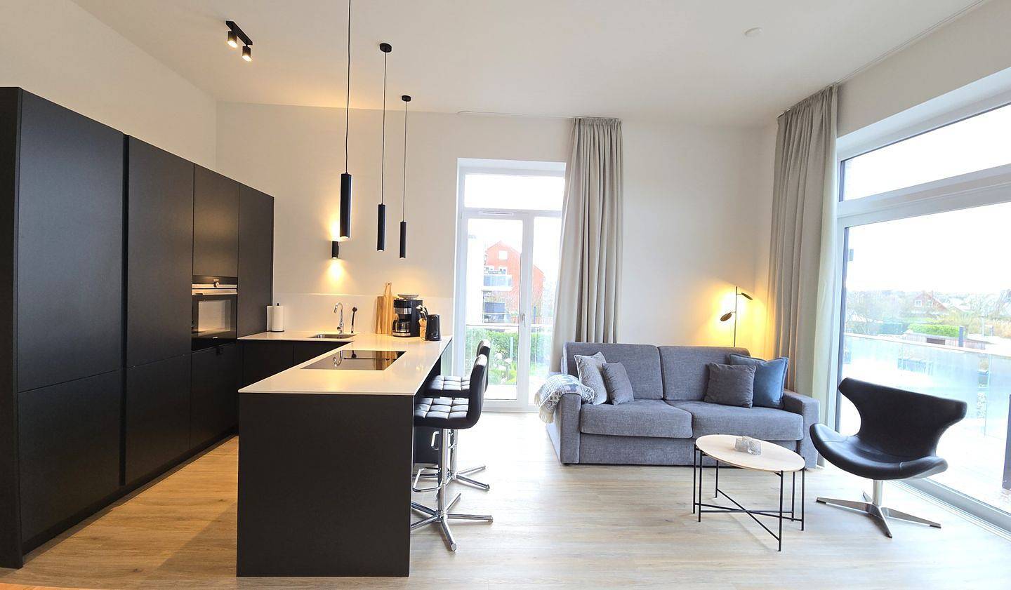 Ganze Wohnung, Ostsee Ferienwohnung Strandgut in 1. Reihe und nur 30m zum Strand in Kalifornien (Ostsee), Schönberg