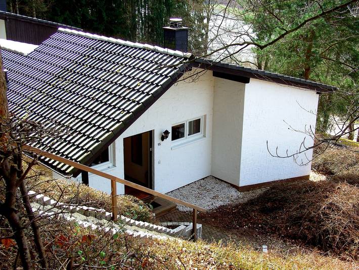 Ferienhaus für 4 Personen, mit Terrasse und Ausblick sowie Seeblick in Biersdorf am See