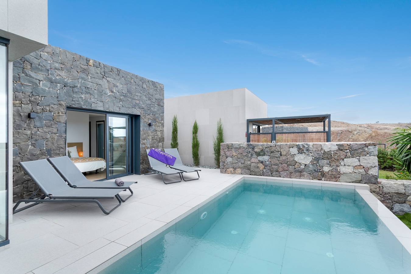 Villa de vacaciones 'Yucas 14' con vistas al mar, Wi-Fi y aire acondicionado in Salobre, San Bartolomé de Tirajana