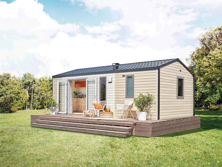 Camping du Menhir - Mobilhome 4 personnes - Mobil-home Select Tv Lv Plancha - 2 chambres - 4 personnes in Saint-Gildas-de-Rhuys, Côte des Mégalithes