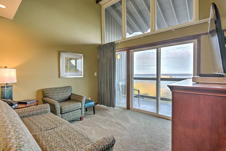 Holiday rental for 2 people, with balcony and pool as well as sauna and ocean view, with pets in Oregon