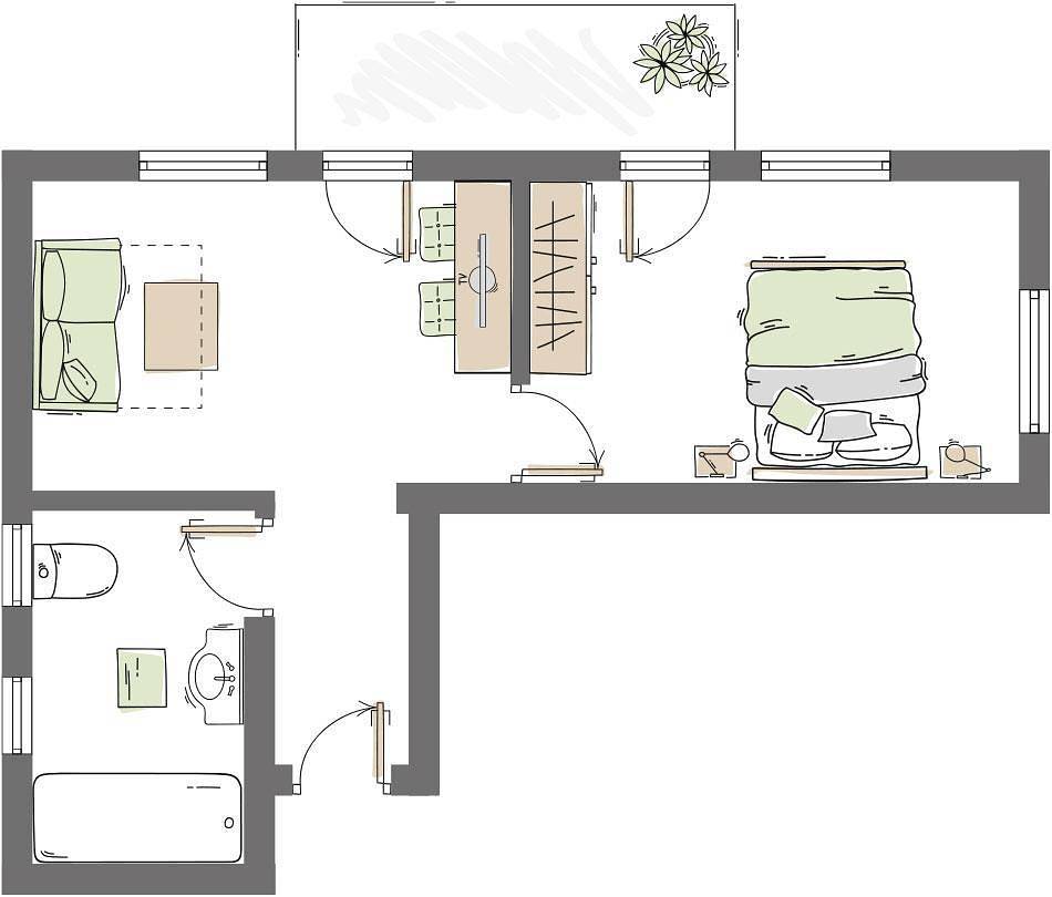 Familienzimmer "Schalf" in Obergurgl, Sölden (Österreich)