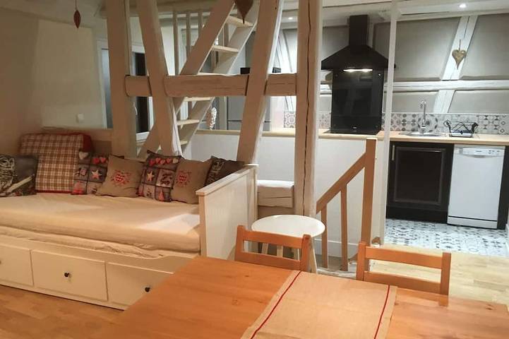 Location de vacances pour 6 personnes, avec terrasse, animaux acceptés à Kientzheim