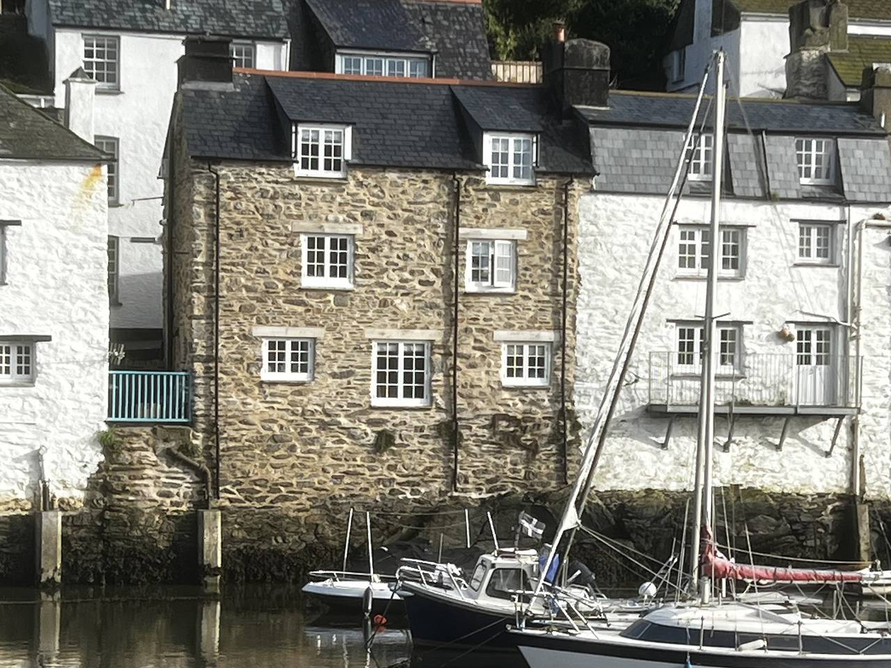 Harbour View in Polperro, Cornwall
