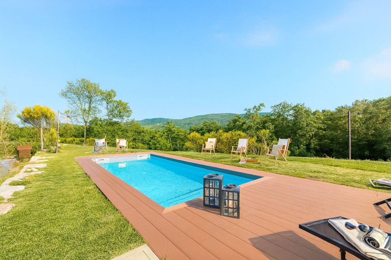 Villa Airone Tegoni, Pool, Radicondoli - Villa Airone Della Tenuta Di Tegoli in Radicondoli, Siena Provinz