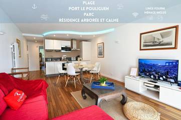 Gîte pour 6 personnes, avec vue et terrasse dans Plage du Nau