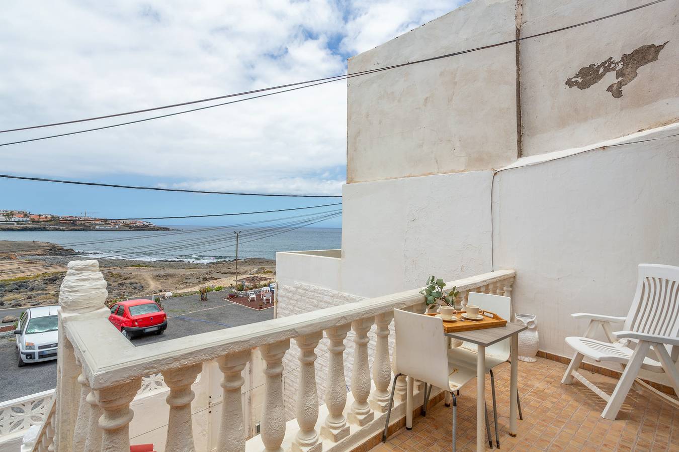 Ferienhaus 'Beach House El Poris 2' mit Meerblick, privater Terrasse und Wlan in Arico, Teneriffa Süd