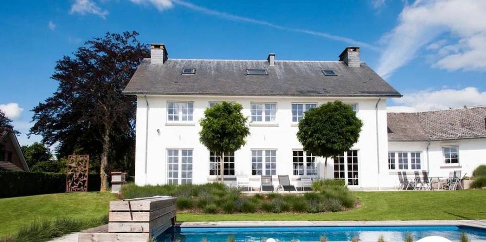 Maison de vacances pour 9 personnes, avec piscine ainsi que vue et jardin