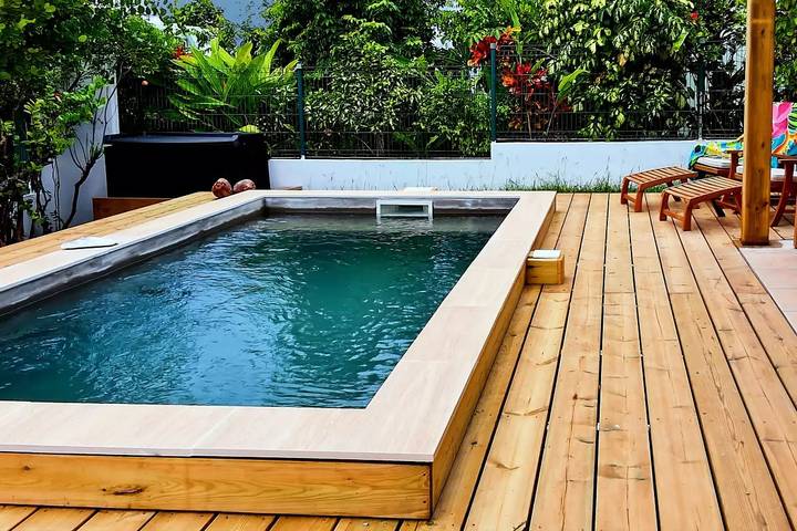 Villa pour 8 personnes, avec jardin et piscine en Guadeloupe