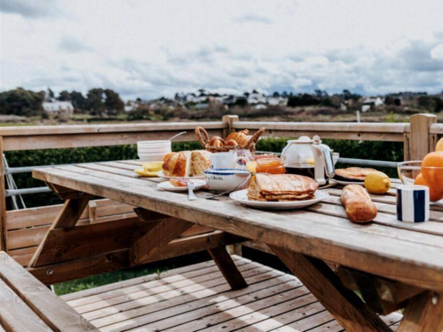 Camping Liberté Landrellec - Mobilheim 4 personen - Prestige Meerblick in Landrellec, Pleumeur-Bodou