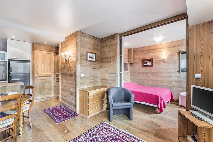 Apartamento entero, Encantador T2 en el centro de Megève para 3 personas in Megève, Pays du Mont-Blanc