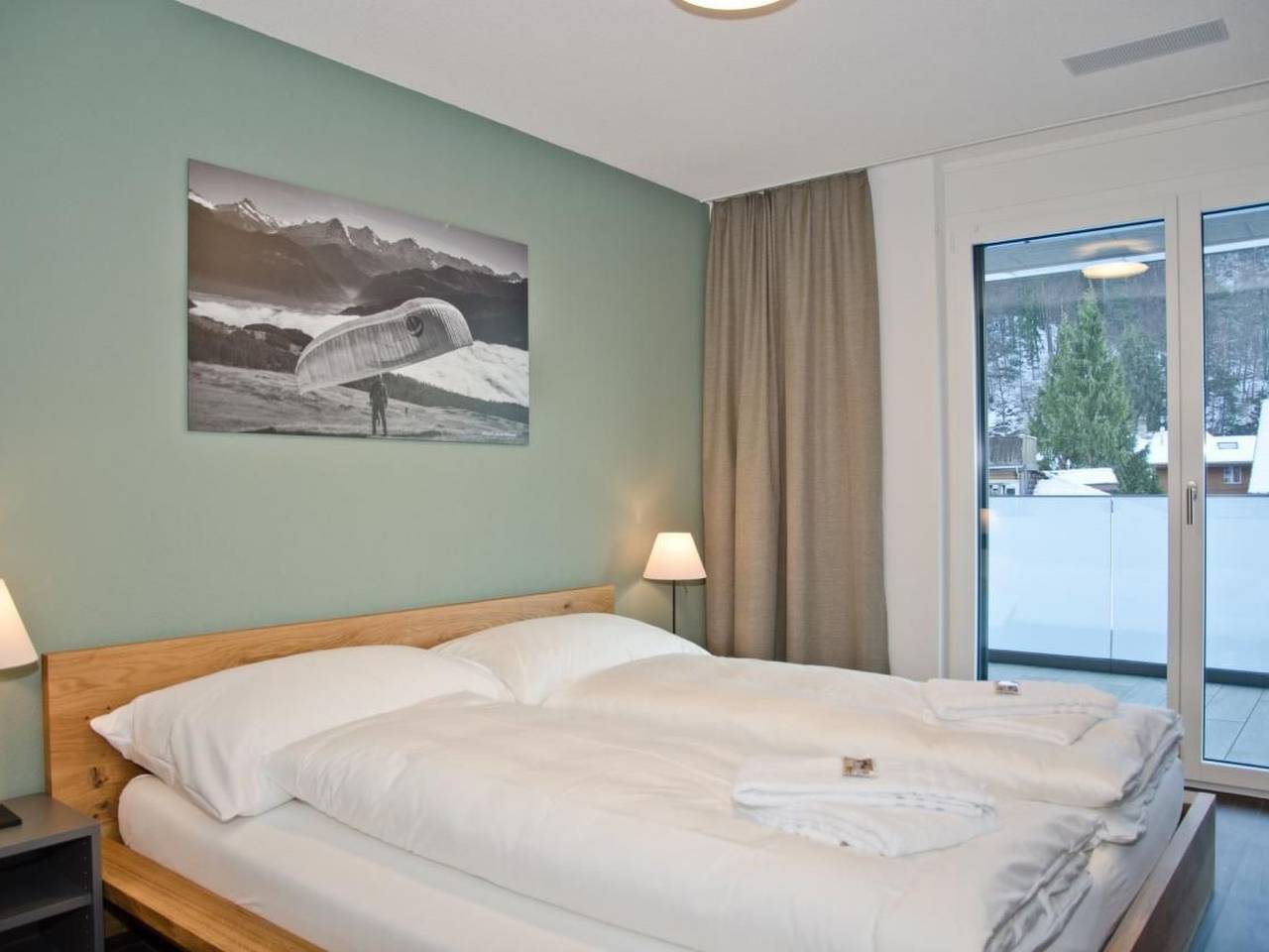 Geheel appartement, Apartment Alperose in Interlaken, Meer van Thun