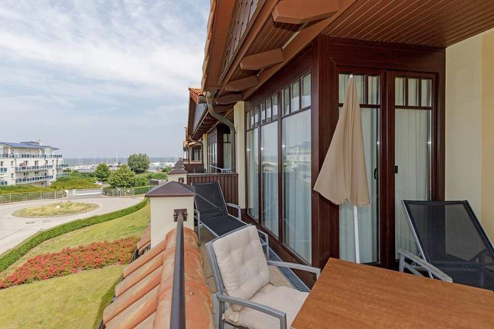 Vacation apartment for 2 people, with balcony and sauna in Baltic Sea