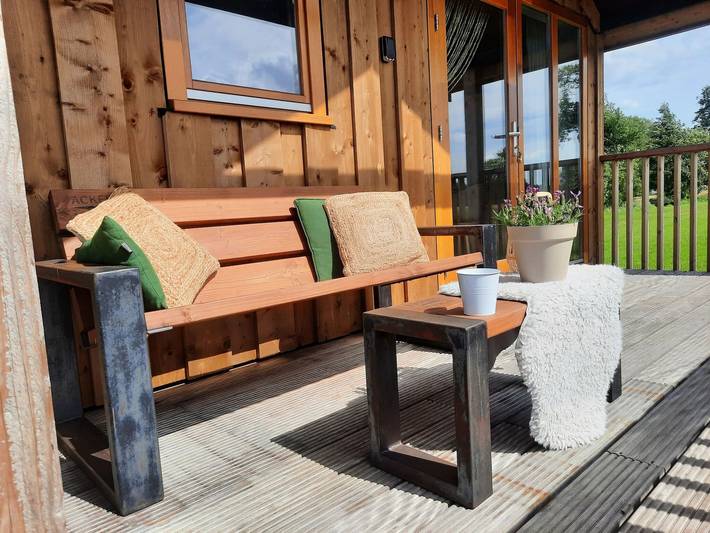 Wellness Lodge in Dutch Meadows with Hot Tub in Ruinerwold, Drenthe