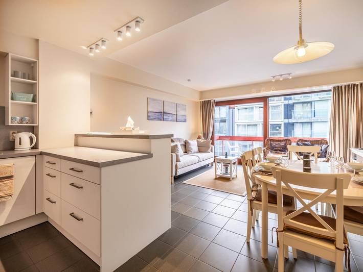 Gîte pour 6 personnes, avec Balcon/Terrasse dans Saint-Idesbald