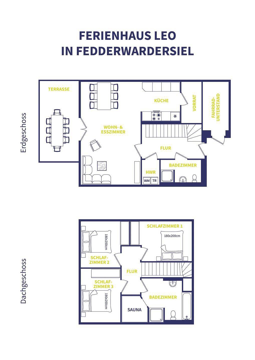 Ferienhaus Leo Fedderwardersiel – Sauna, Hund, Strand 200m in Fedderwardersiel, Butjadingen