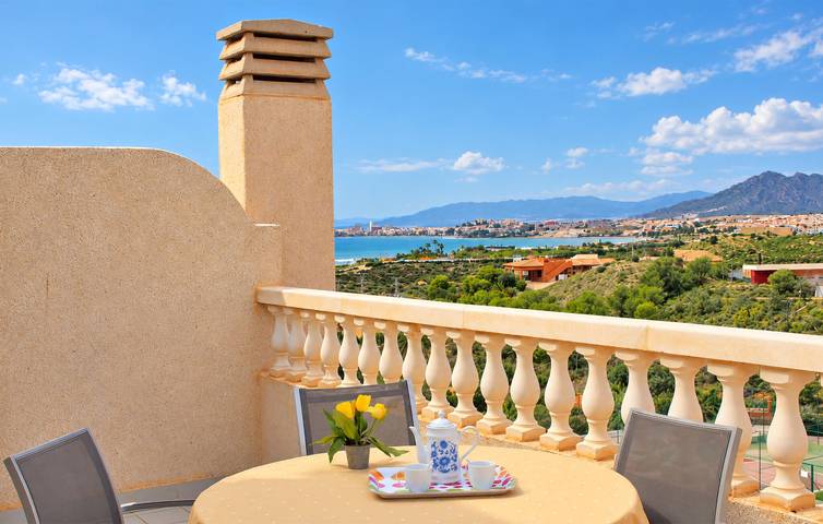 Vacation apartment for 4 people, with Terrace and Pool in Costa Cálida
