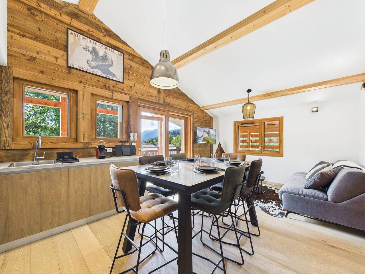 Entire apartment, Les Gets - Lovely apartment with balcony and fireplace near the slopes in Les Gets, Les Portes du Soleil