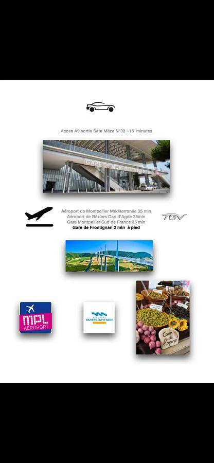 Gîte pour 5 personnes, avec terrasse dans Office de Tourisme de Frontignan Centre Ville - 4