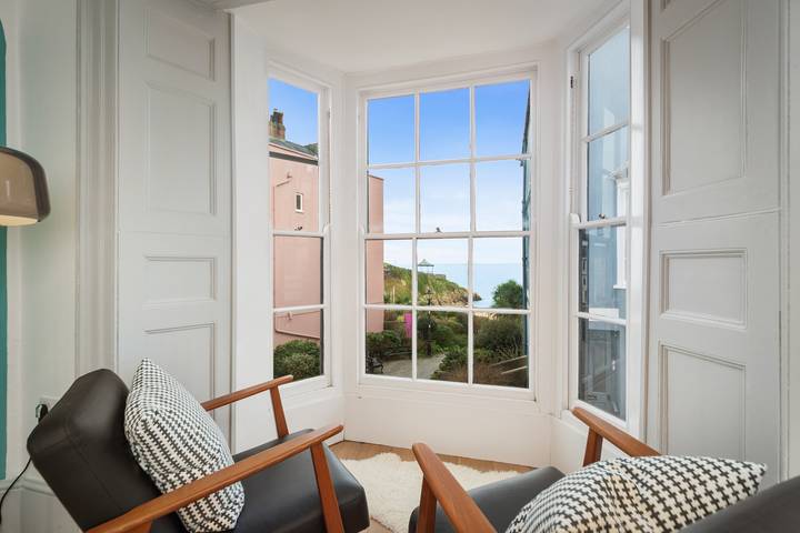 Location de vacances pour 8 personnes, avec vue sur l’océan et jardin à Tenby - 3