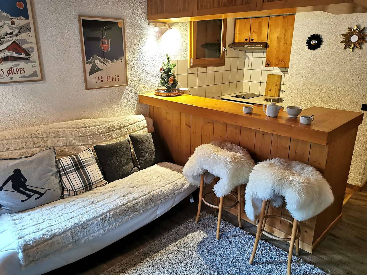 Apartamento entero, Dúplex 6 pers con balcón, a 3 min de las pistas, se aceptan mascotas in Valmorel, Les Avanchers-Valmorel