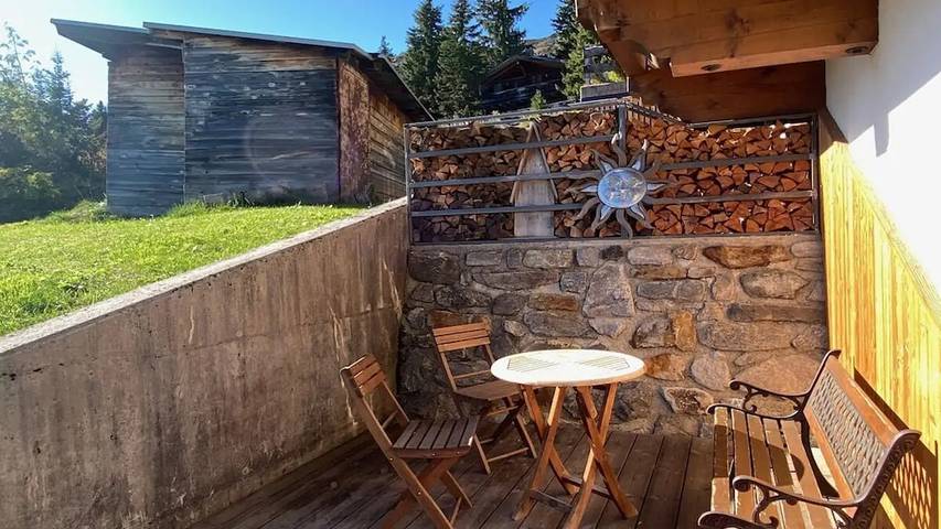 Ferienhaus für 4 Personen, mit Balkon und Terrasse sowie Garten