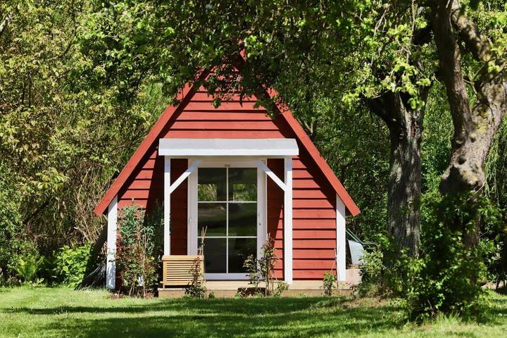 Ferienhaus für 2 Personen, mit Terrasse und Garten sowie Ausblick in Krummin