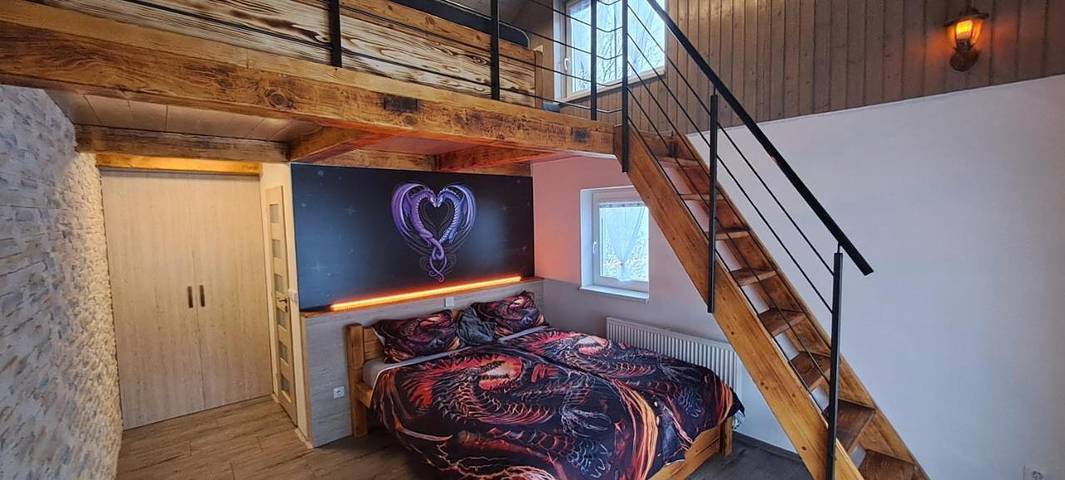 Apartament wakacyjny dla 7 osób, z Balkon i Taras oraz Ogród i Widok w Trutnov
