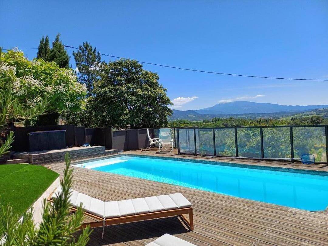 Gîte für 6 Personen mit Pool in Vinsobres, Nyons und Umgebung