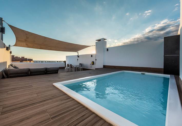 Apartamento para 6 personas, con terraza y vistas, Familias con niños en Playa Granada