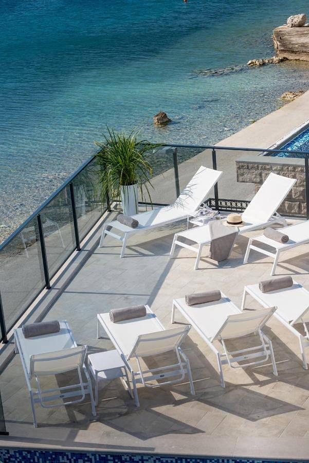 Villa pour 10 personnes, avec terrasse ainsi que vue et piscine à Slano - 4