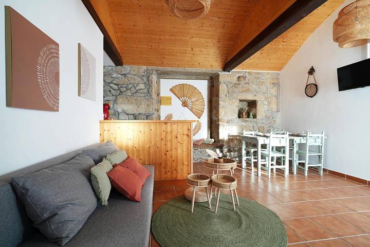 Apartamento para 4 personas, con Terraza y Jardín en Meaño