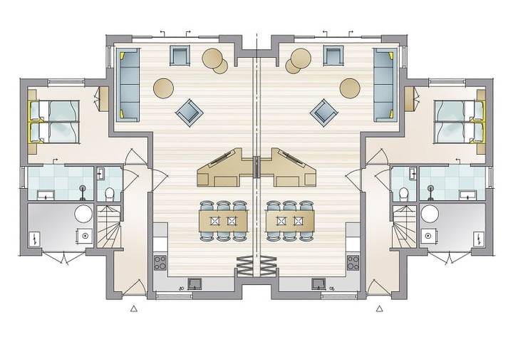 Chalet für 12 Personen, mit Sauna auf Texel - 3