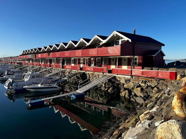 Feriehus for 7 personer, med Balkong og Terrasse i tillegg til Utsikt i Bodø 