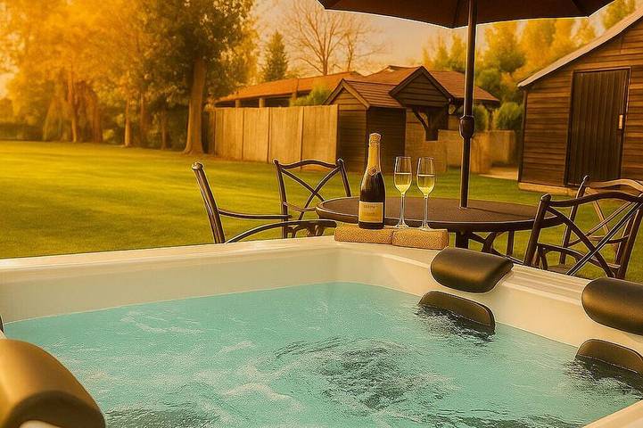 Cottage for 10 people, with hot tub and garden in Bedfordshire
