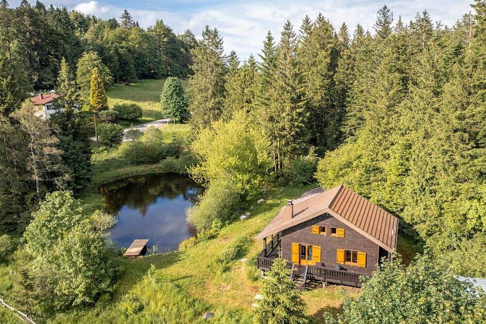 Modernes Chalet mit Kamin und Haustiere willkommen nahe Gérardmer in Sapois, Regionaler Naturpark Belchen der Vogesen