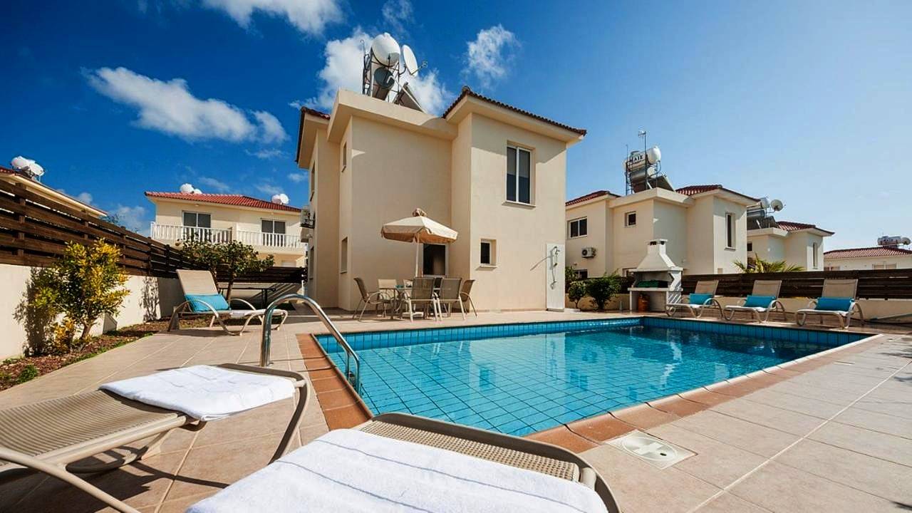 Two-Bedroom Villa with Private Pool in Ayia Napa, South Cyprus