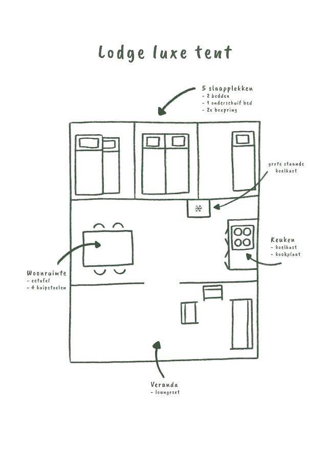 Tente pour 5 personnes, avec jardin ainsi que vue et terrasse dans les Vosges - 4