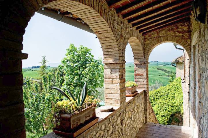 Maison de campagne pour 6 personnes, avec piscine ainsi que jardin et vue à San Quirico d'Orcia - 4