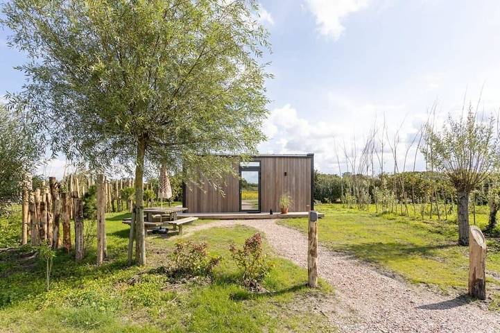 Blockhütte für 2 Personen, mit Pool und Garten