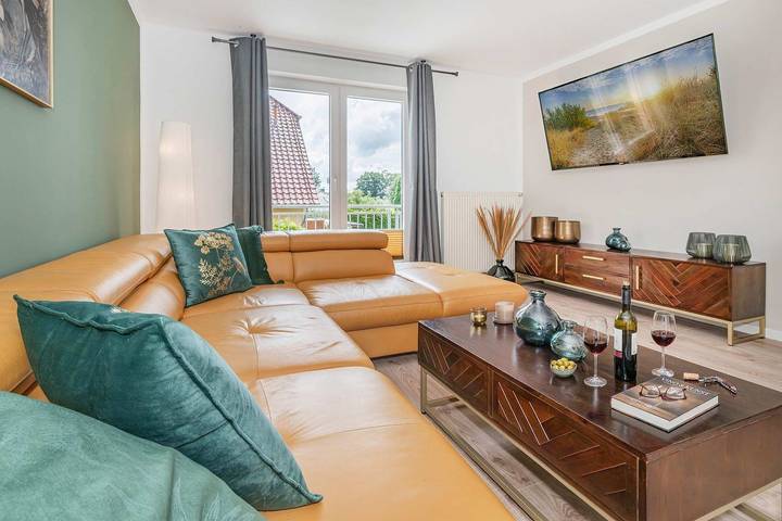 Ganze Wohnung, Ferienwohnung Dock 23 in Kölpinsee Strandnah,Balkon & Urlaub mit Hund auf Usedom in Kölpinsee, Loddin