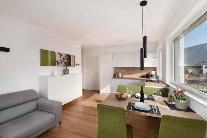 Ferienwohnung für 2 Personen, mit Balkon und Terrasse sowie Ausblick