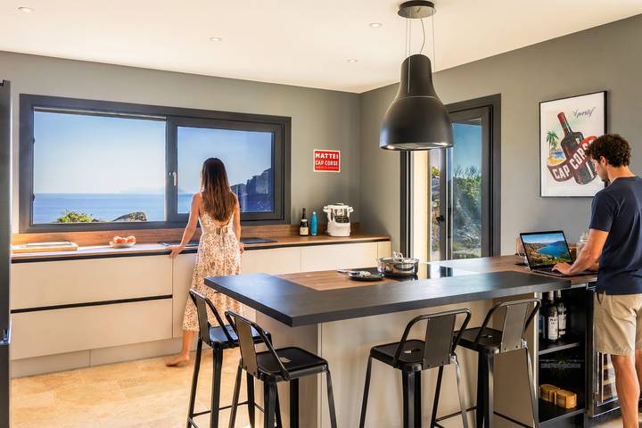 Villa A Roccia entre mer et montagne avec piscine privée in Sisco, Cap Corse