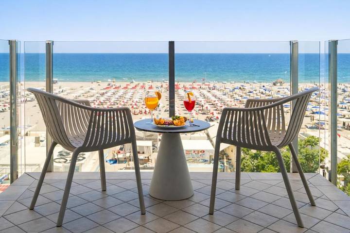 Appartamento per 3 persone, con Balcone e Giardino nonché Panorama a Miramare